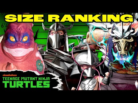 Every Villain in TMNT Ranked By SIZE 📏 | Teenage Mutant Ninja Turtles