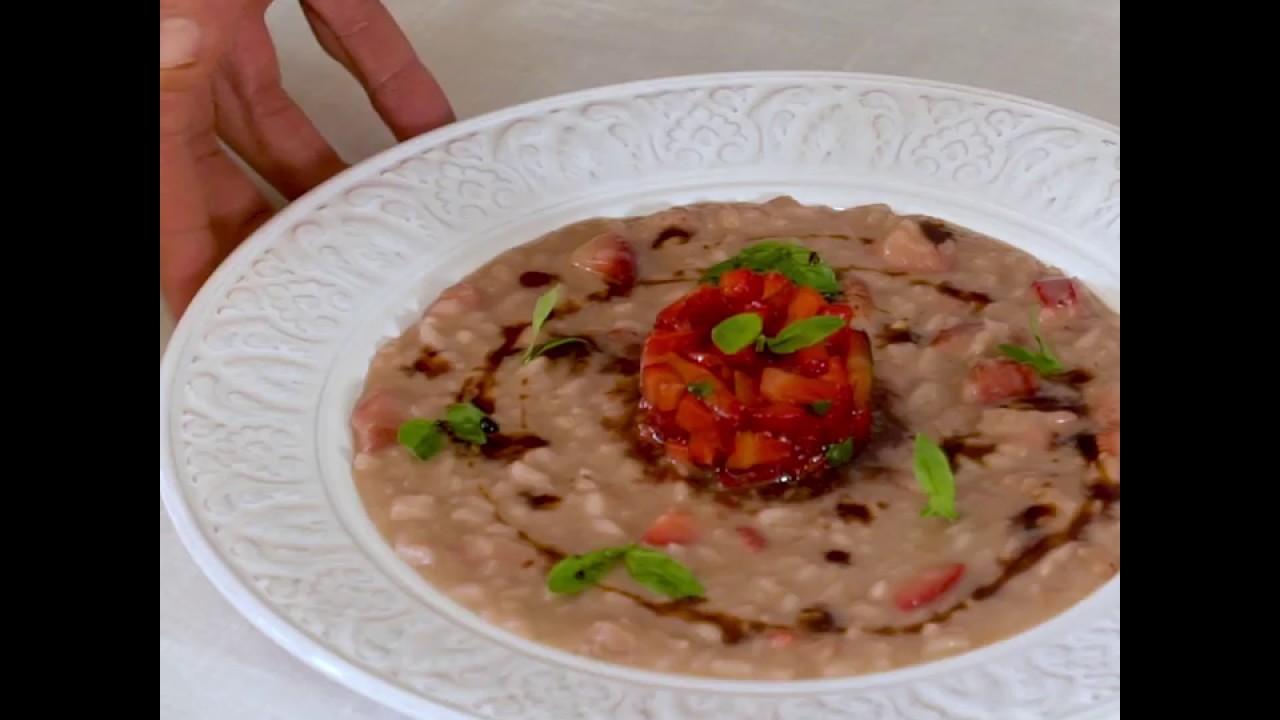 Risotto alle fragole e Aceto balsamico di Modena IGP Ponti HD