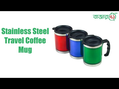 Double Wall Vacuum Insulated Travel Coffee Mug with Lid Keep Drink 4 Hour Hot
