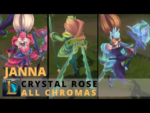 Crystal Rose Janna All Chromas - League of Legends