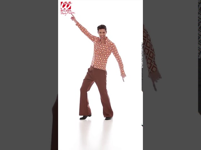 Vídeo relacionado con W WIDMANN MILANO Party Fashion - Camisa de los años 70, camisa de hombre, estilo disco, disfraces de carnaval