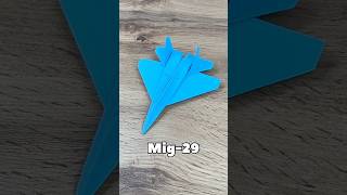 EASY ORIGAMI MIG-29 TUTORIAL STEP BY STEP | HOW TO MAKE ORIGAMI FIGHTER JET MIG-29 EASY AIRPLANE