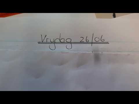 WISKUNDE GRAAD 8: 26 Junie 2020 - periode 8 (26088)