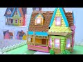 Up House Cake Tutorial How To Make A House Cake With Lights
