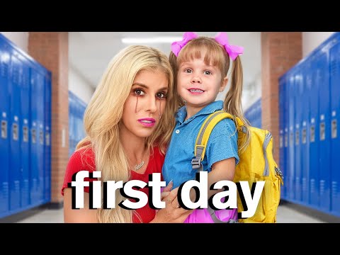 Daughter's FIRST DAY at NEW SCHOOL *Emotional*