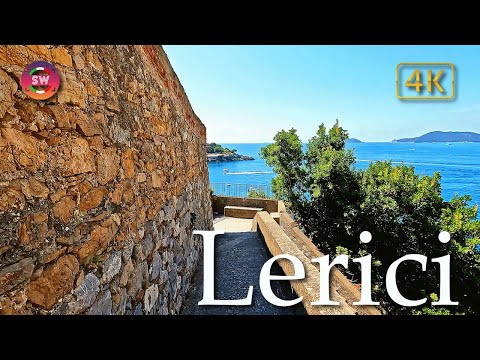 Lerici (Liguria), Italy【Walking Tour】History in Subtitles - 4K