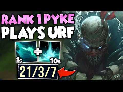 WHEN THE RANK 1 PYKE PLAYS URF MODE PYKE!! (COOLDOWNS DO NOT EXIST) - League of Legends