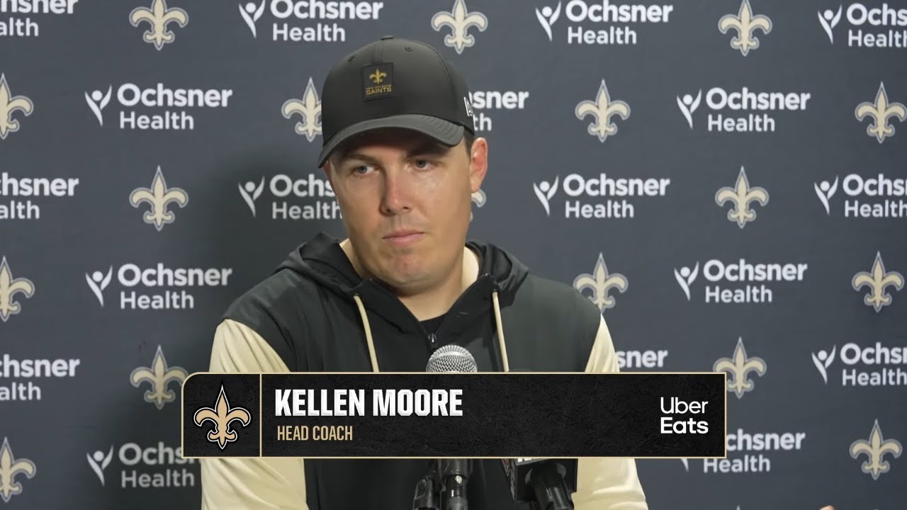 Kellen Moore Recaps Loss to Miami | Saints-Dolphins Postgame | 2025 NFL Week 13