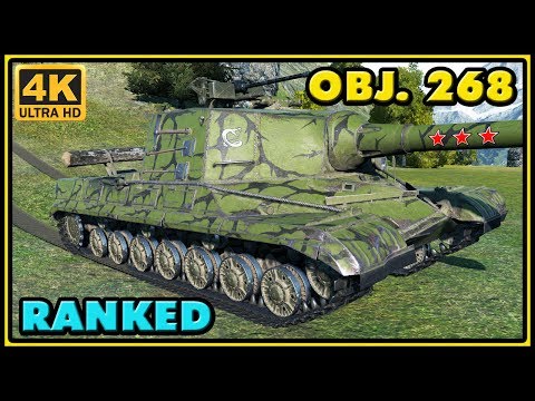 Object 268 - 7 Kills - 9,8K Damage - Ranked Battle - World of Tanks Gameplay