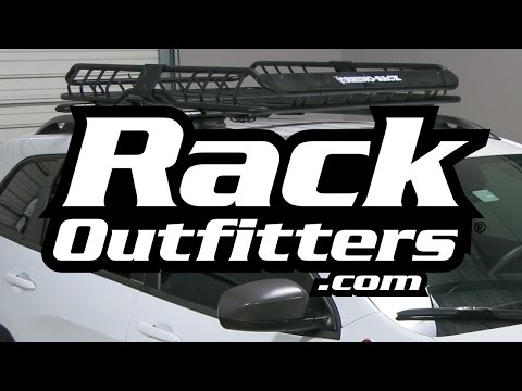 Jeep Cherokee Trailhawk Rhino-Rack SX Vortex Roof-Rack w/Xtray Cargo Basket by Rack Outfitters
