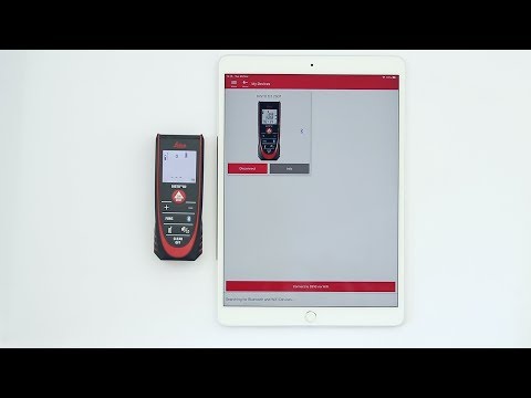 Leica DISTO� Plan - How to connect Leica DISTO D1/D110/D2 with a phone/tablet