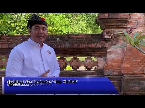 pemilahan sampah disumbernya melalui pembuatan Teba Vertikal di Pura Lokanatha Denpasar