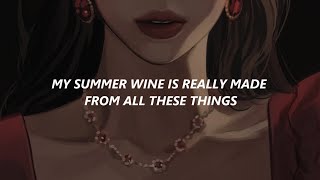 Lana Del Rey - Summer Wine (Lyrics)