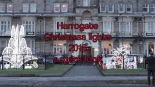 preview picture of video 'Harrogate Town Views  Eleven....  Christmas lights 2013'