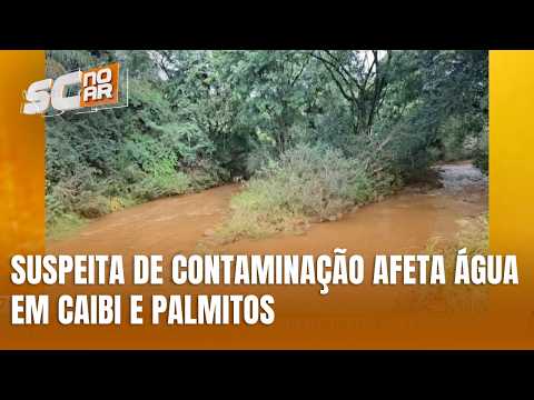 Possível contaminação interrompe abastecimento em Caibi e Palmitos