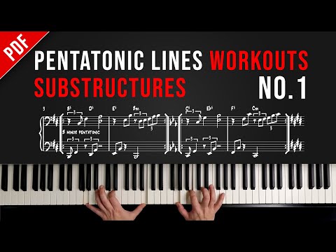 🎹 Advanced Pentatonic Lines Workouts | No.1 - Substructures