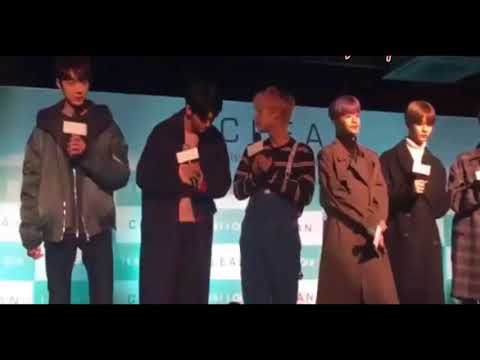 Wanna One 워너원 at CLEAN Fansign – 클린 팬싸인회  Kang Daniel 아픈