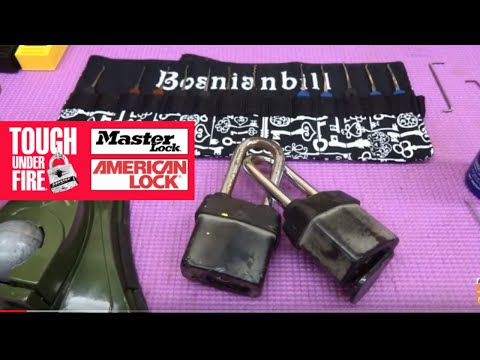 (365) Master Lock 6125 Pro Series Padlock Picked