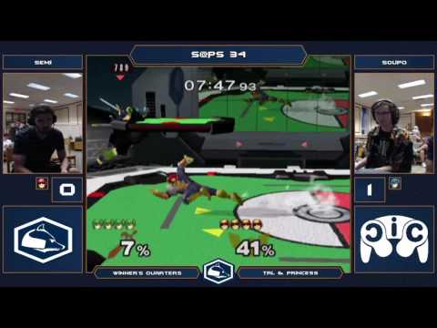 S@PS 34 Melee Singles - Semi (Link/Falcon) vs Soupo (Marth) - Winner's Quarters