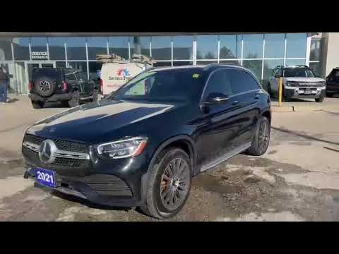 2021 Mercedes-Benz GLC 300 4MATIC SUV in Black for sale at Pine Tree Ford in Woodbridge, ON