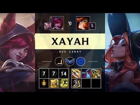 Xayah ADC vs Miss Fortune - EUW Diamond Patch 25.19