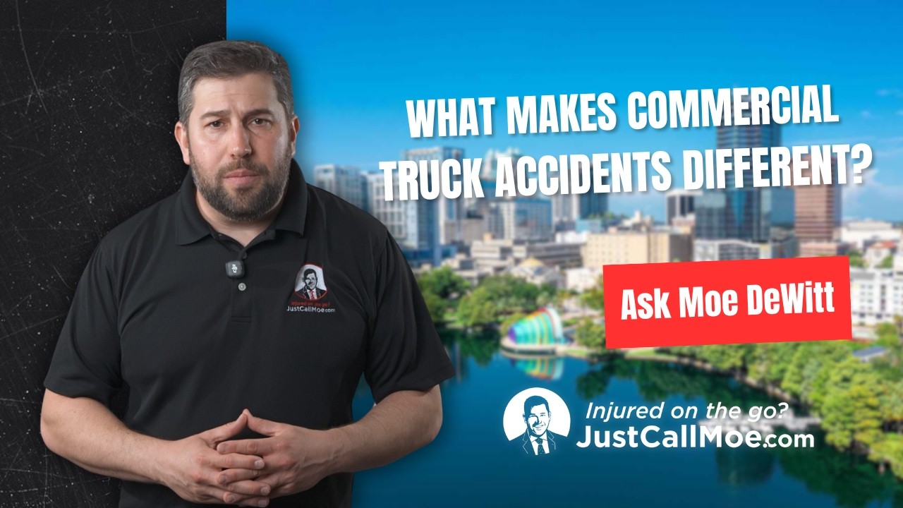 What makes commercial truck accidents different?
