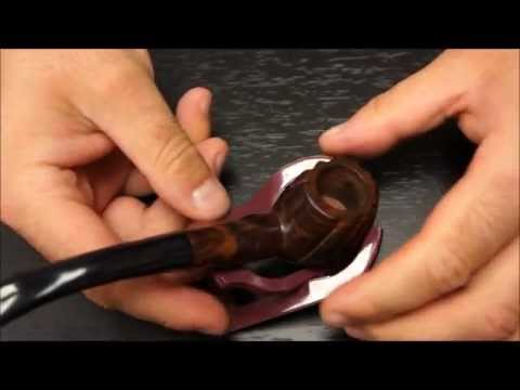 Ebony Wood Smoking Tobacco Pipe with Carved Design