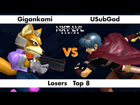 NXT LVL Gaming 7 - Losers Top 8 - Gigankami (Fox) vs USubGod (Marth) - SSBM Smash Melee