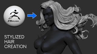 Stylized Hair Sculpt Creation in Zbrush
