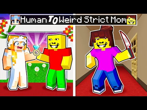 From Human to Strict Mom: A Minecraft Transformation