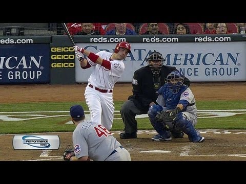 CHC@CIN: Votto clubs majestic solo homer in fourth