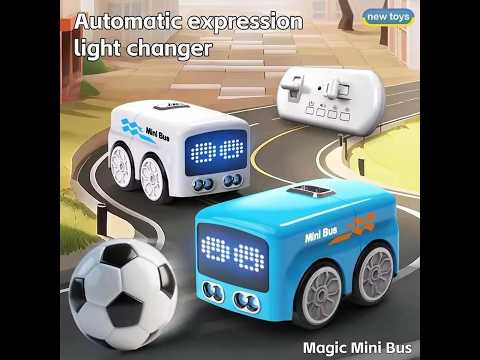 Magic Mini Bus Intelligent RC Toy - Transforming Bus with 5 Play Modes, Music, USB-C Rechargeable video