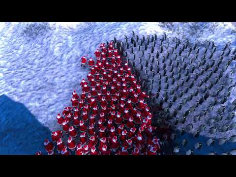 Ultimate Epic Battle - 1000 Penguins VS 250 Santa Clauses