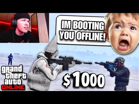 AyoWhizzz VS TRASH TALKING KID 1V1 in GTA Online... (11 year old tryhard DEVX member)