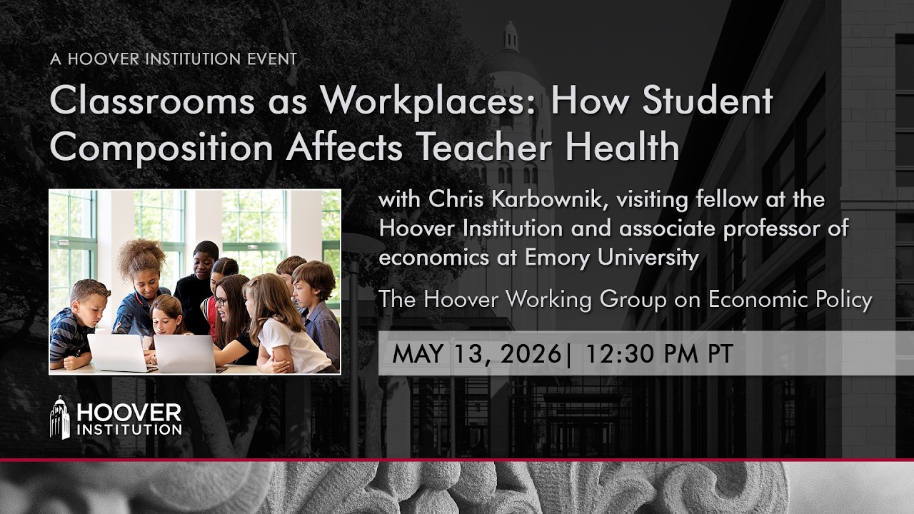 Classrooms as Workplaces: How Student Composition Affects Teacher Health | Hoover Institution