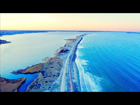 Plymouth Long Beach Sunset Drone Flight - Massachusetts - DJI Phantom 4 Advanced