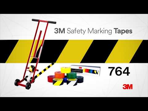 764I RED - 3m - Marking Tape, PVC (Polyvinyl Chloride), Red