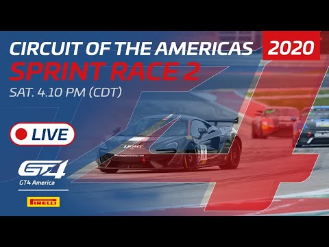 2020年 ブランパンGTワールドチャレンジ・アメリカ（COTA）GT4SPINT レース2 レースライブ配信動画