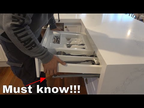 How to remove soft close drawer kitchen