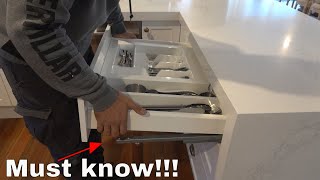 How to remove soft close drawer kitchen