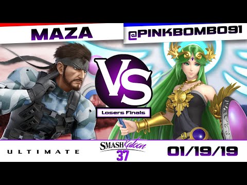 Maza (Snake, Pichu) vs. @pinkbombo91 (Palutena, ICs) - Losers Finals - Smashkatoon 37