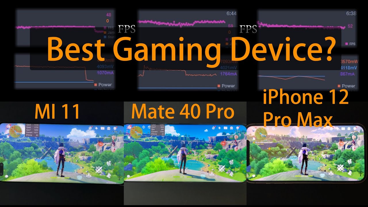 Mi 11 vs Mate 40 Pro vs iPhone 12 Pro Max Genshin Impact FPS Test | Which is the best 5nm soc?