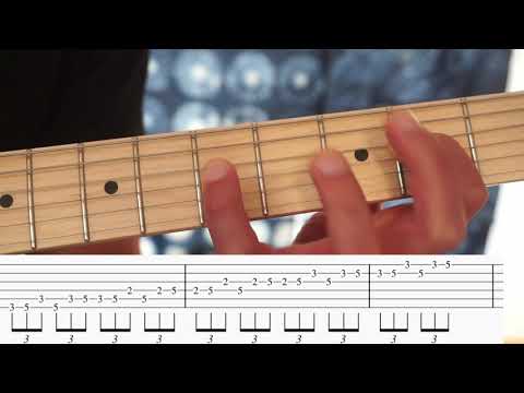 Die 5 Positionen der A Moll Pentatonik - die zweite Position + TABS