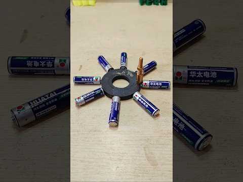 Magic With Magnet & Battery #magic #magnetic #energy #battery #viral #shorts