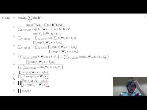 Neural networks [5.2] : Restricted Boltzmann machine - inference