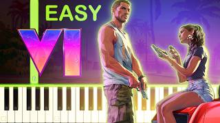 Flower In A Hurricane | Grand Theft Auto VI - EASY Piano Tutorial