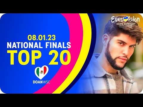 Eurovision Song Contest 2023 | National Finals Top 20 (08/01)