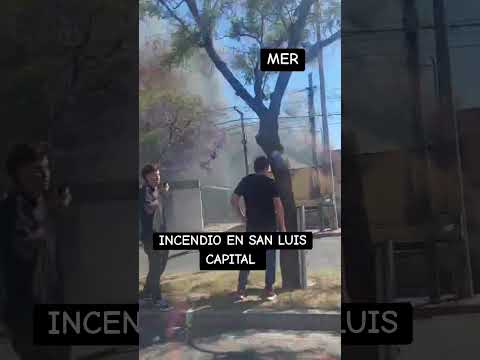 EN ESTE MOMENTO. VIDEOS DE LA GENTE. Incendio San Luis capital avenida Lafinur
