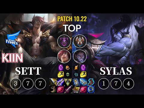 AF Kiin Sett vs Sylas Top - KR Patch 10.22
