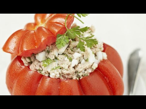 Recette : Tomates froides farcies au thon